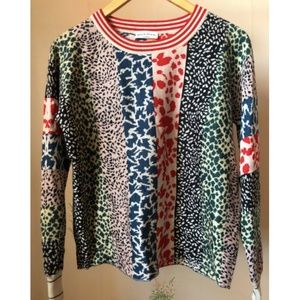 Sonia Rykiel Multi Paneled Patterns Sweater